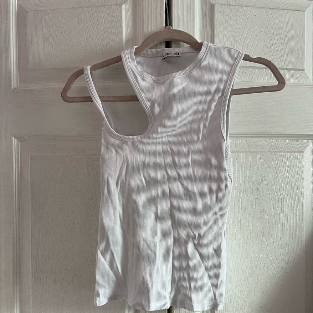 Zara split sleeve tank top